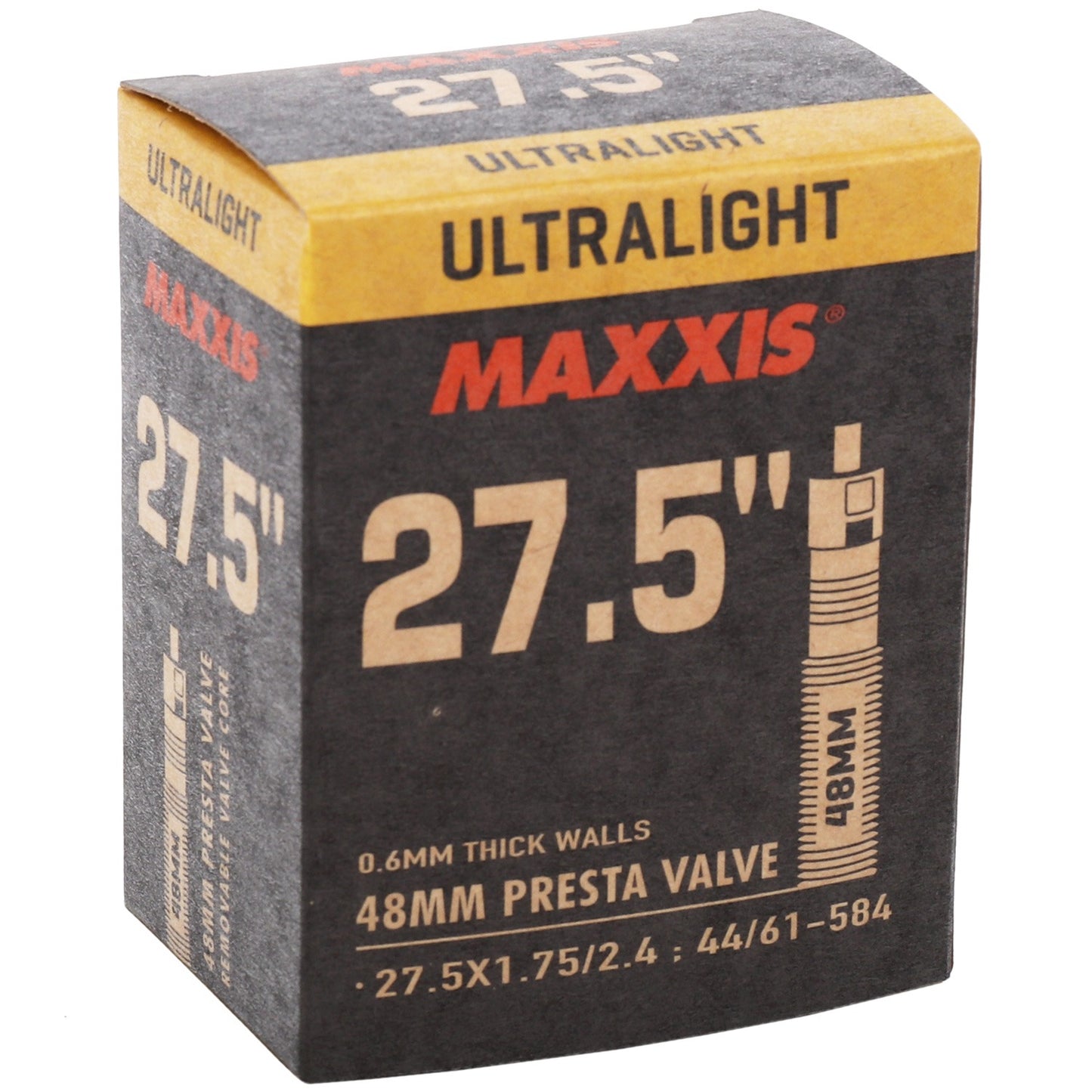 Tubo interior MAXXIS ULTRALIGHT 27.5x1.75/2.4 Presta 48mm