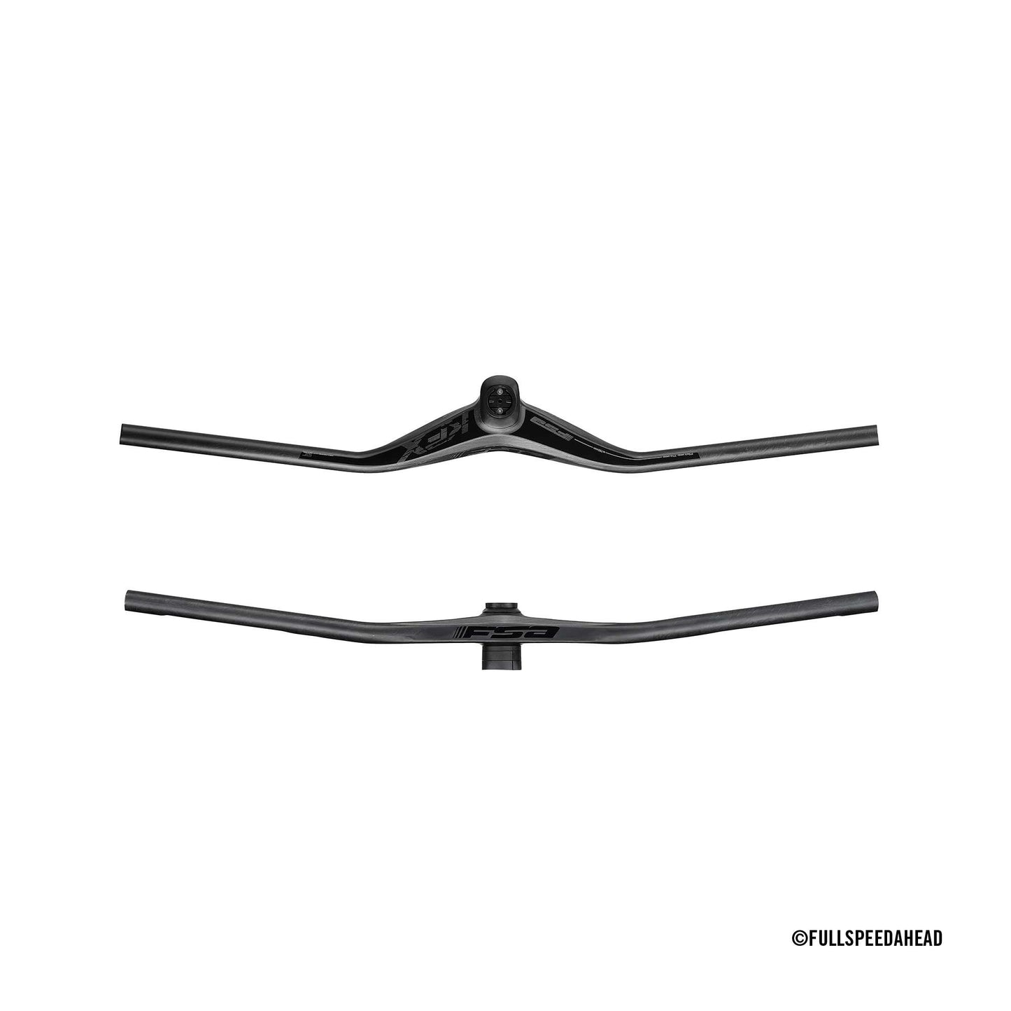 Guiador plano de carbono FSA KFX SIC 65mm x 780mm Carbono