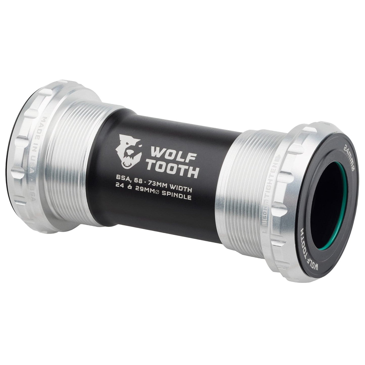 Pedaleira WOLFTOOTH BSA 24mm Raw Silver