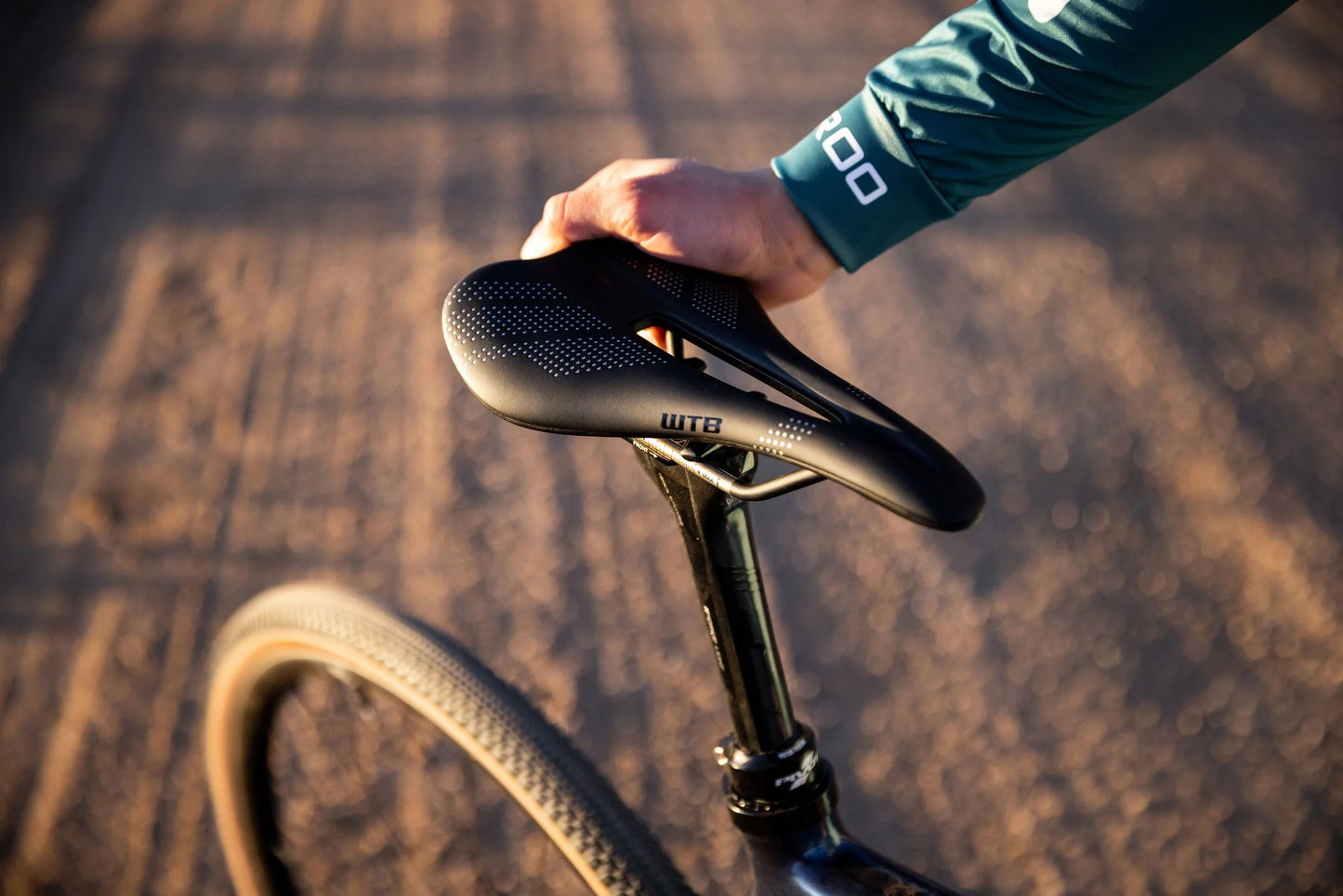 Selim WTB GRAVELIER 140mm Carris em aço inoxidável Preto