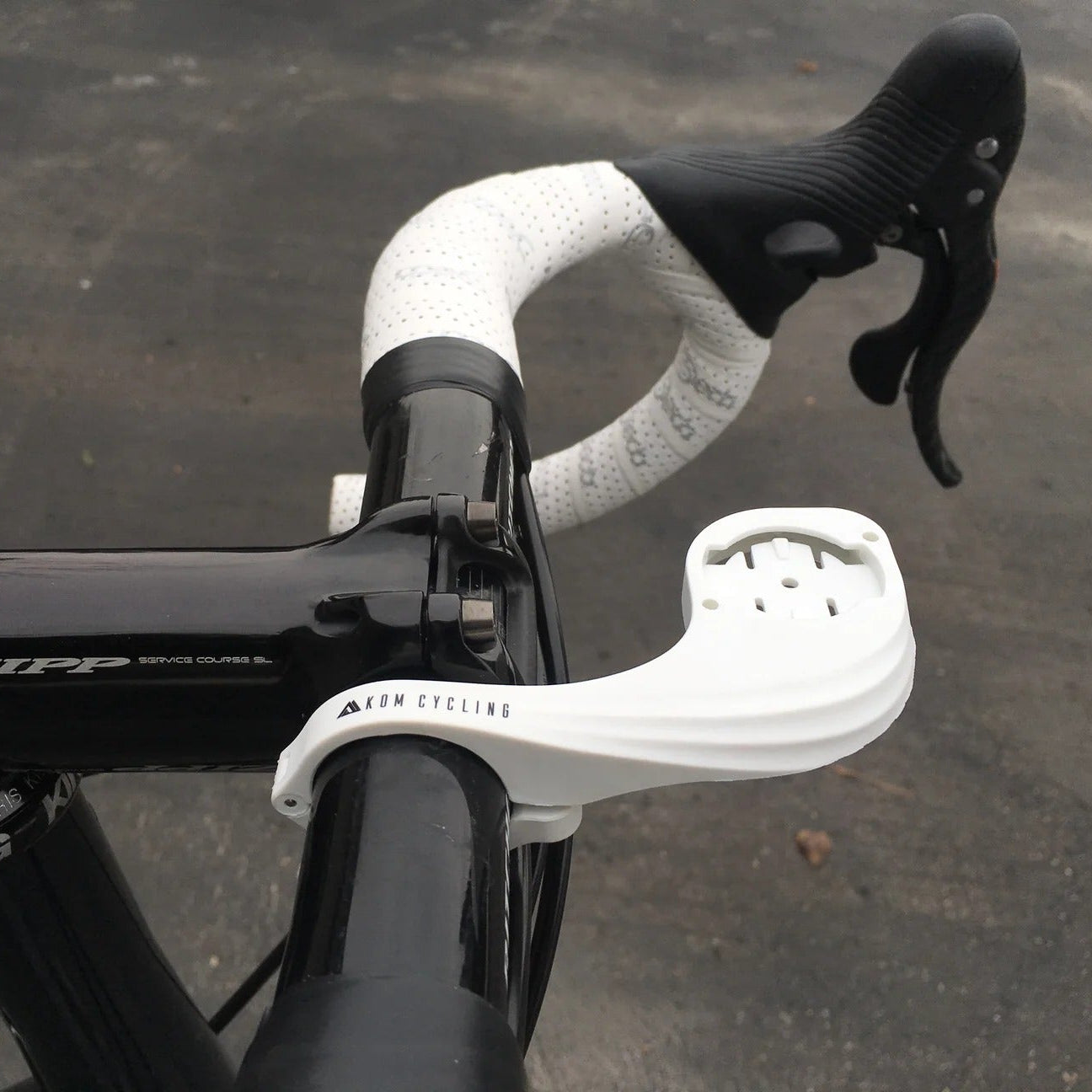 Suporte de guiador para GPS WAHOO KOM CYCLING Branco