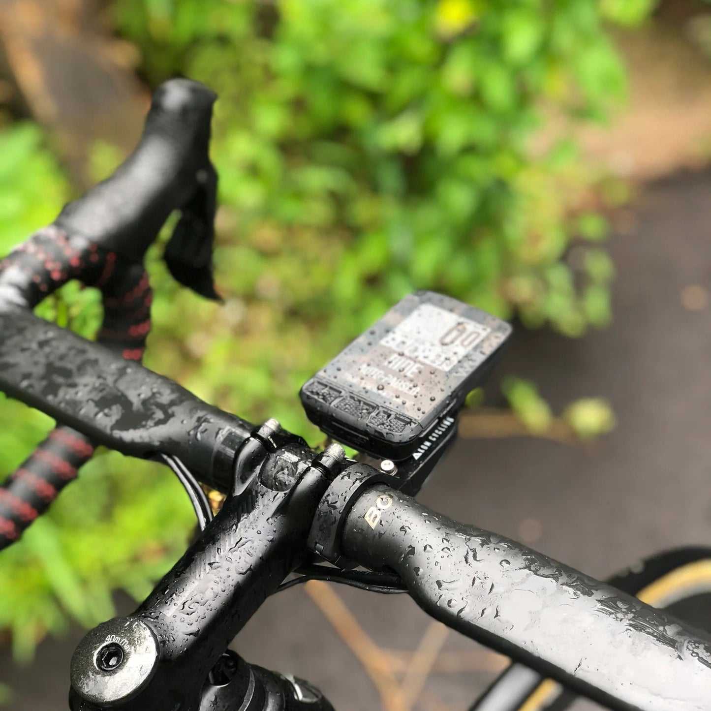 Suporte de guiador para GPS WAHOO KOM CYCLING Preto