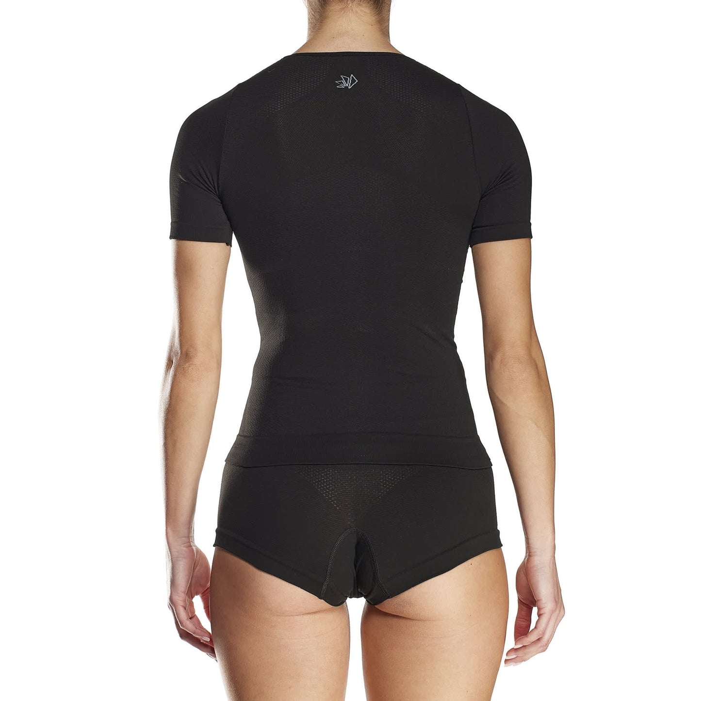 SIXS FTS1 Roupa interior de manga curta para mulher Preto