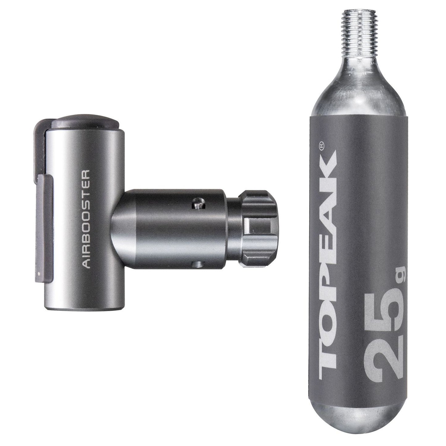 Pino de disparo de CO2 TOPEAK + cartucho de CO2 roscado de 25 g (x1)