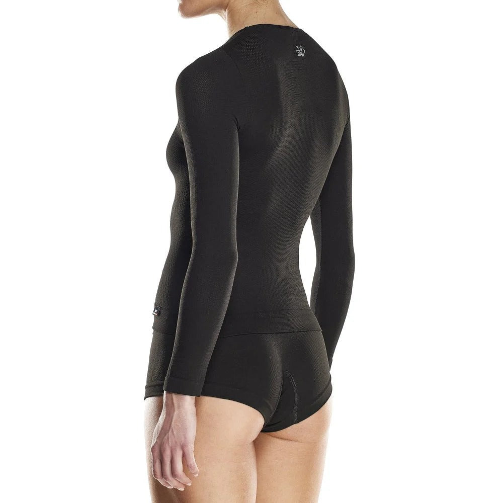 SIXS FTS2 Roupa interior de manga comprida para mulher Preto