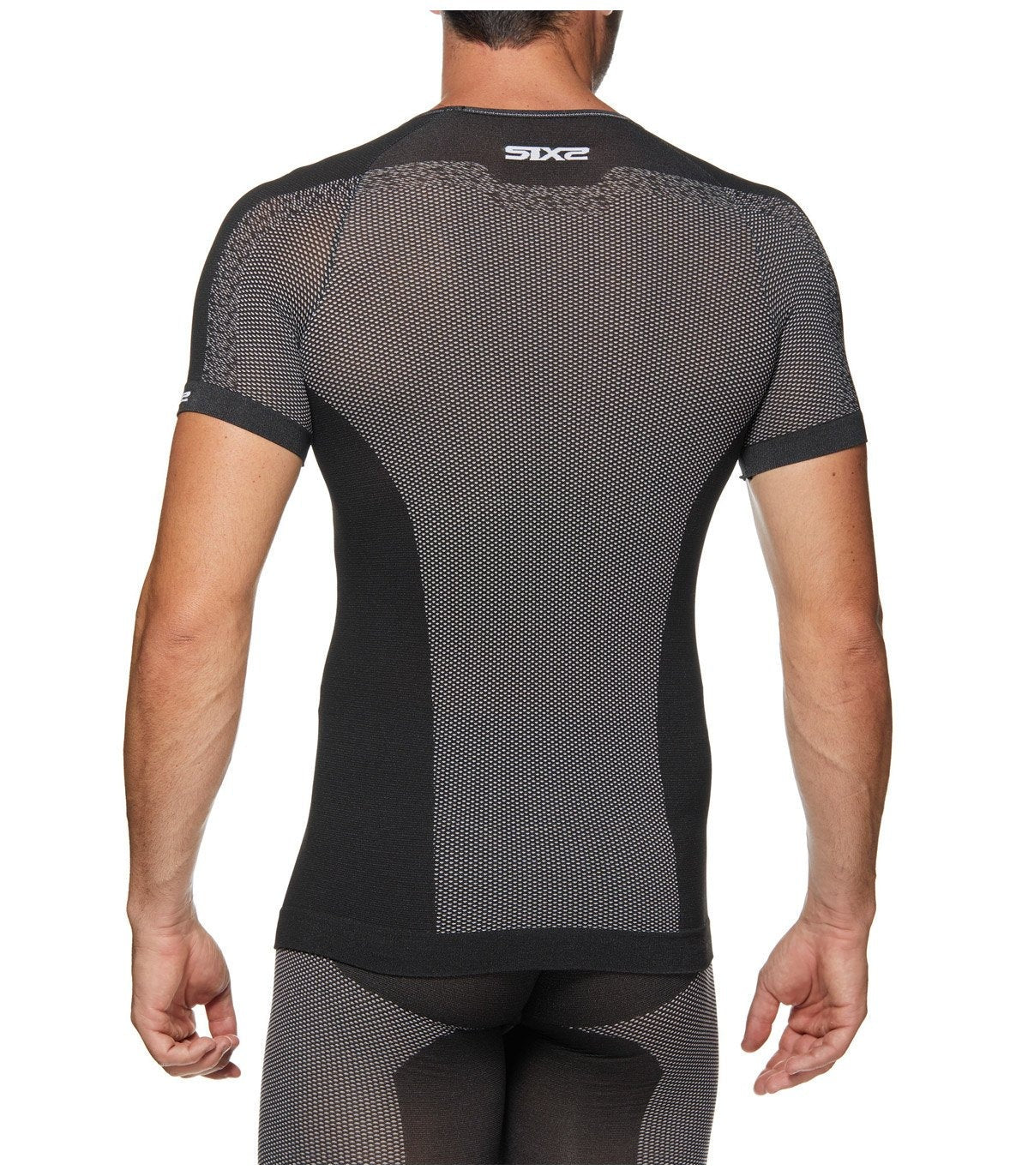 SIXS TS1L BT Roupa interior de manga curta Carbono Preto