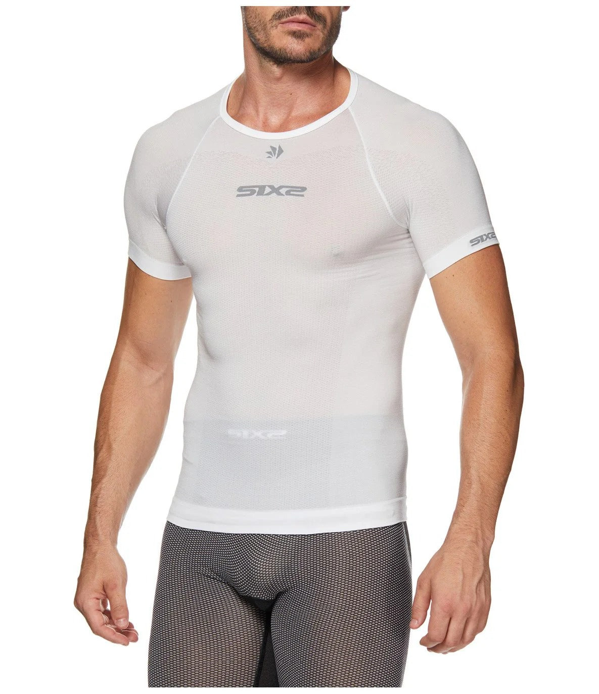 SIXS TS1L BT Roupa interior de manga curta Branco carbono