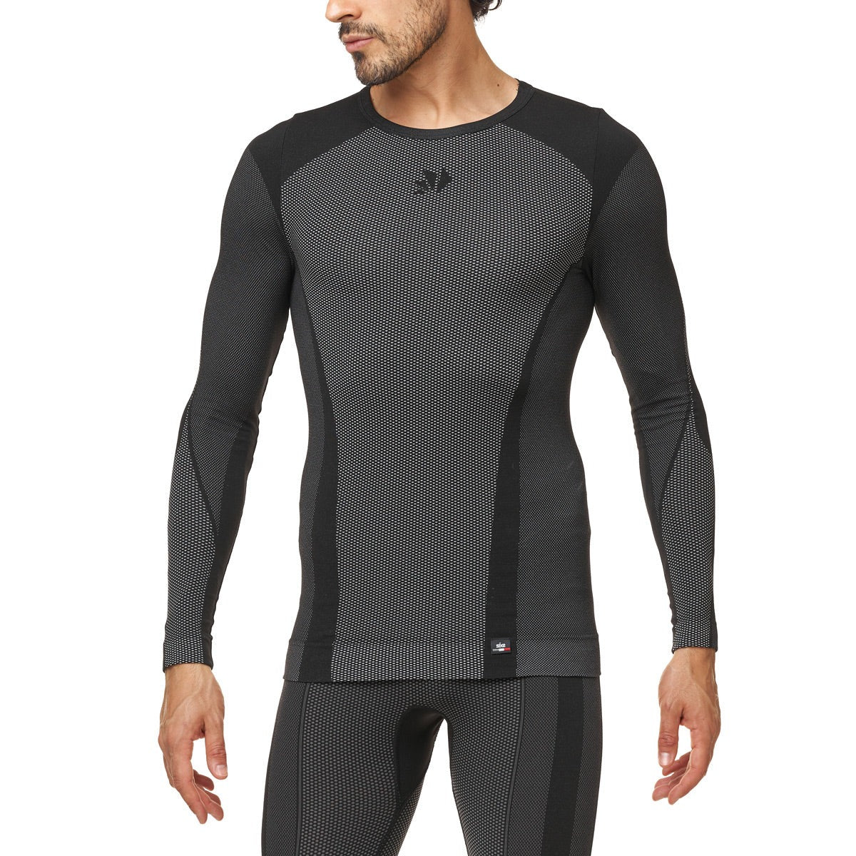 SIXS TS2 V2 Roupa interior de manga comprida Carbon Black