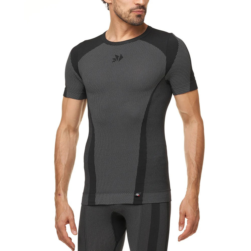 SIXS TS1 V2 Roupa interior de manga curta Carbon Black
