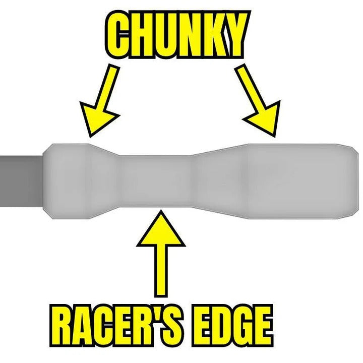 Punhos ESI FIT CR (CHUNKY/RACER'S EDGE COMBO) 130 mm Vermelho