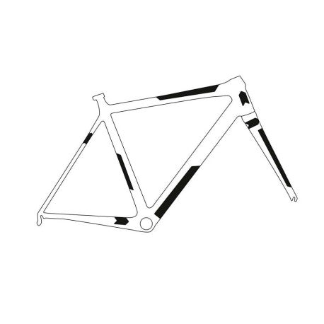 Protetor de quadro adesivo para ALL MOUNTAIN STYLE EXTRA Gravel/Road Sterrato Preto