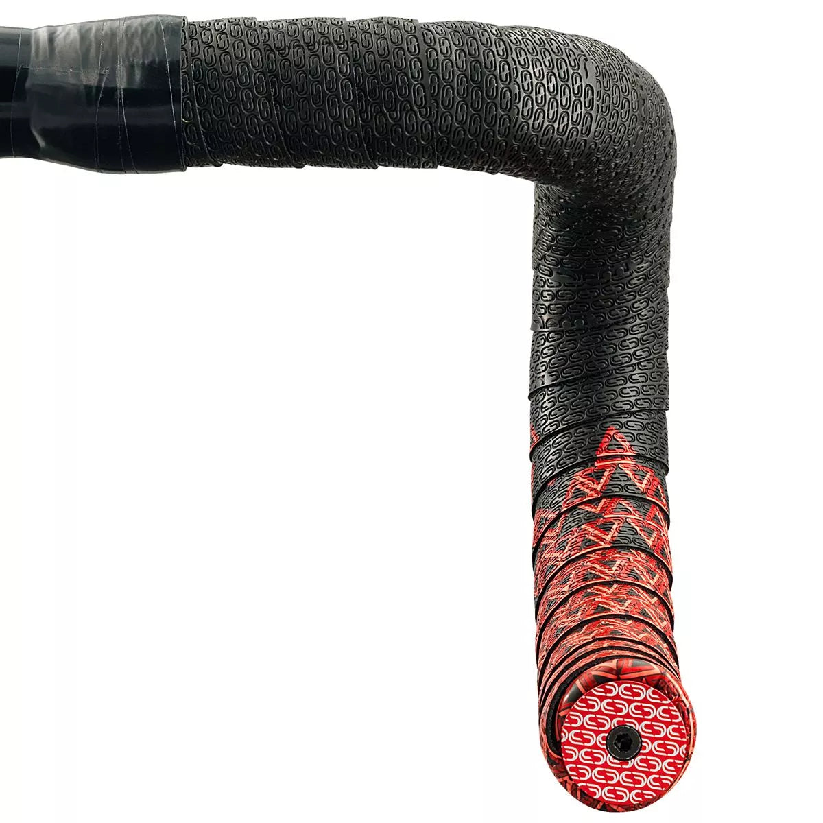 Fita para guiador DEDA LOOP + END-PLUG Preto/Vermelho