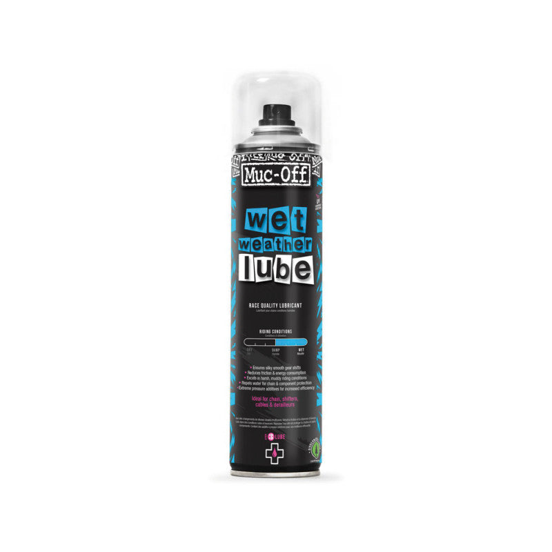 Lubrificante para Todas as Condições para Corrente em Spray MUC-OFF WET WEATHER CHAIN LUBE (400 ml)