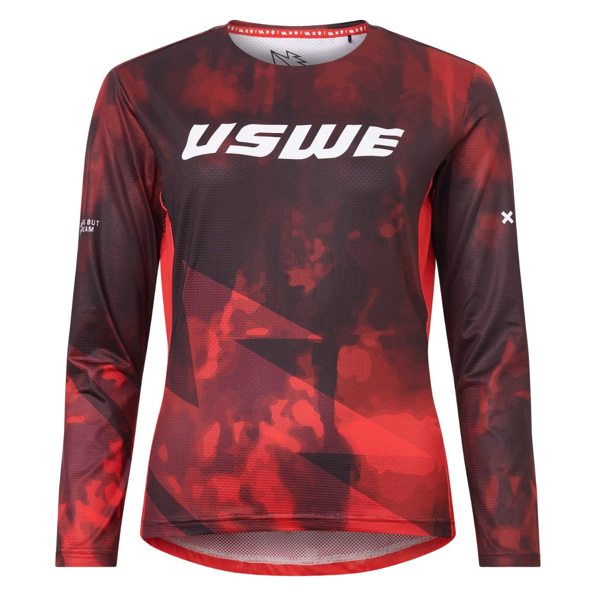 Camisola de manga comprida USWE LUFTIG MTB para mulher Vermelho