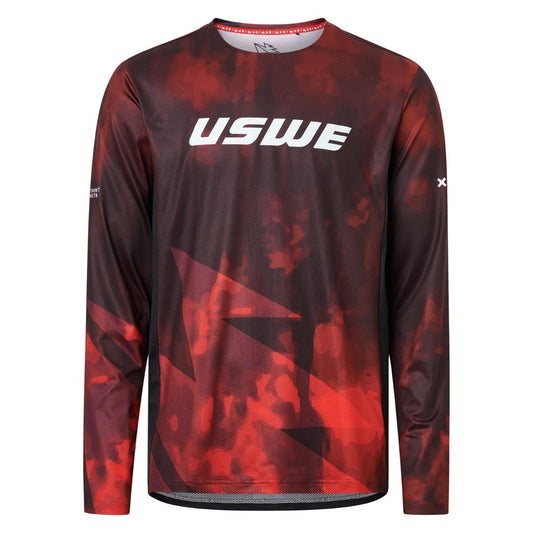 Camisola de manga comprida USWE LUFTIG MTB Vermelho