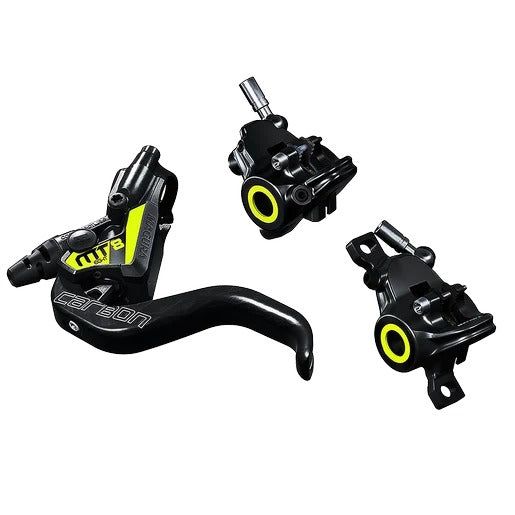 Travão dianteiro ou traseiro MAGURA MT8 SL FLATMOUNT com manete HC Carbolay de 1 dedo