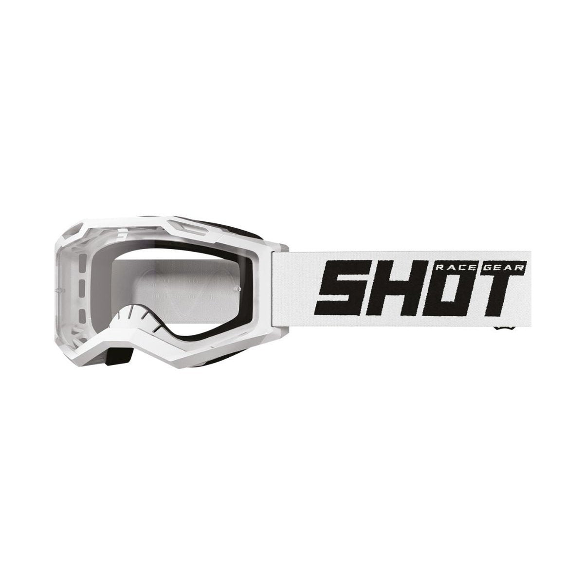Máscara Shot Rocket Kid 2.0 Branco Brilhante