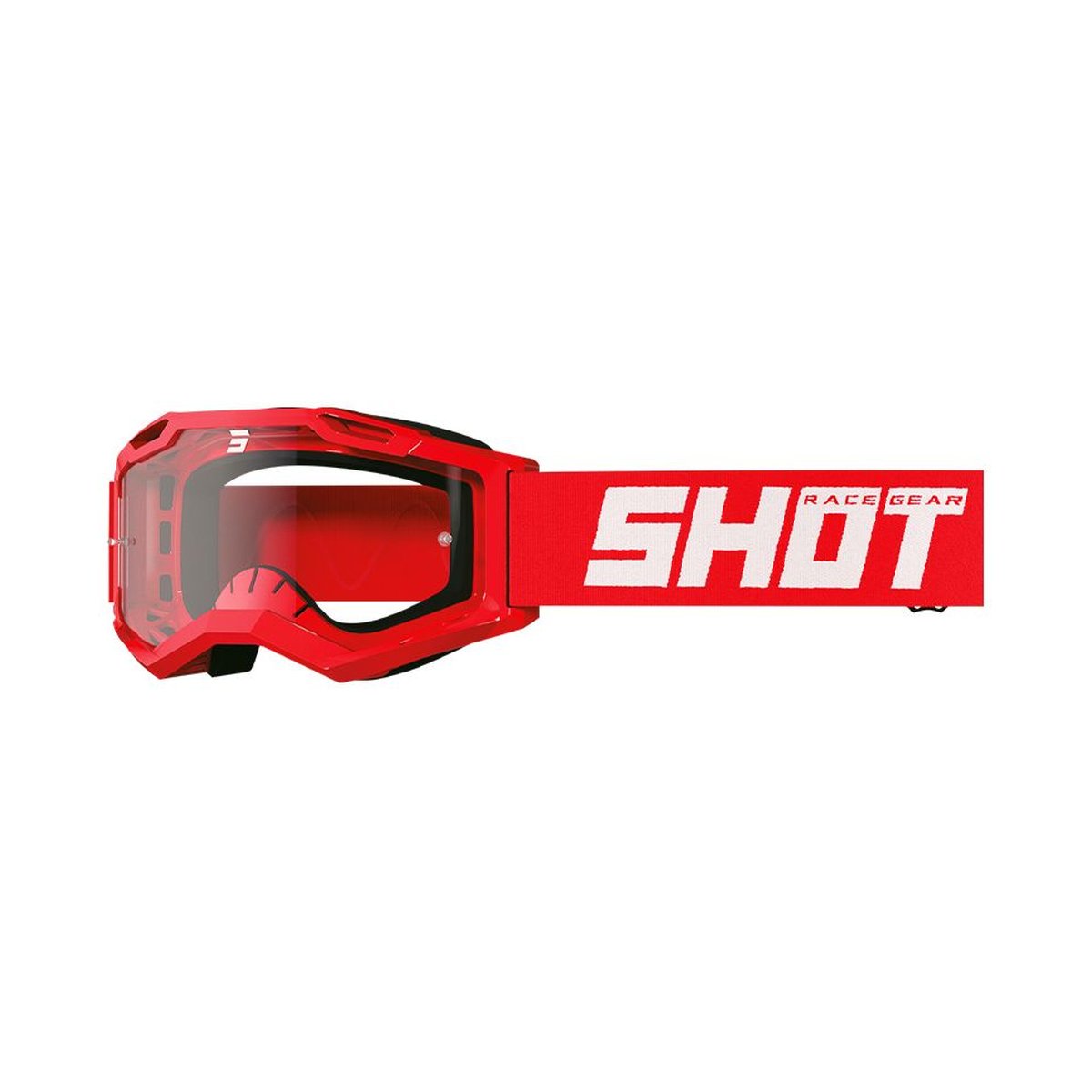 Máscara Shot Rocket Kid 2.0 Solid Red Glossy