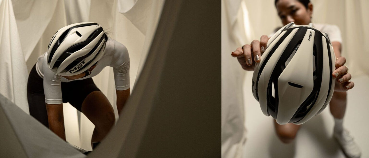 Capacete MET TRENTA MIPS WAX Matte White Gravel