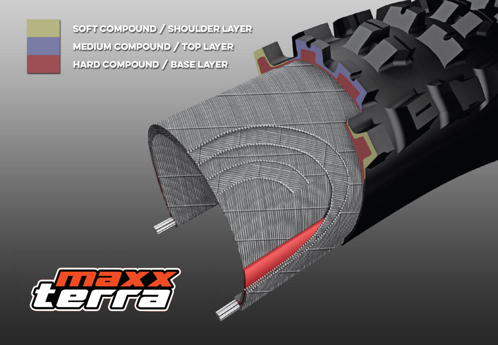 Pneu MAXXIS MINION DHR II 29x2.40 Exo MaxxTerra Tubeless Ready de talão flexível