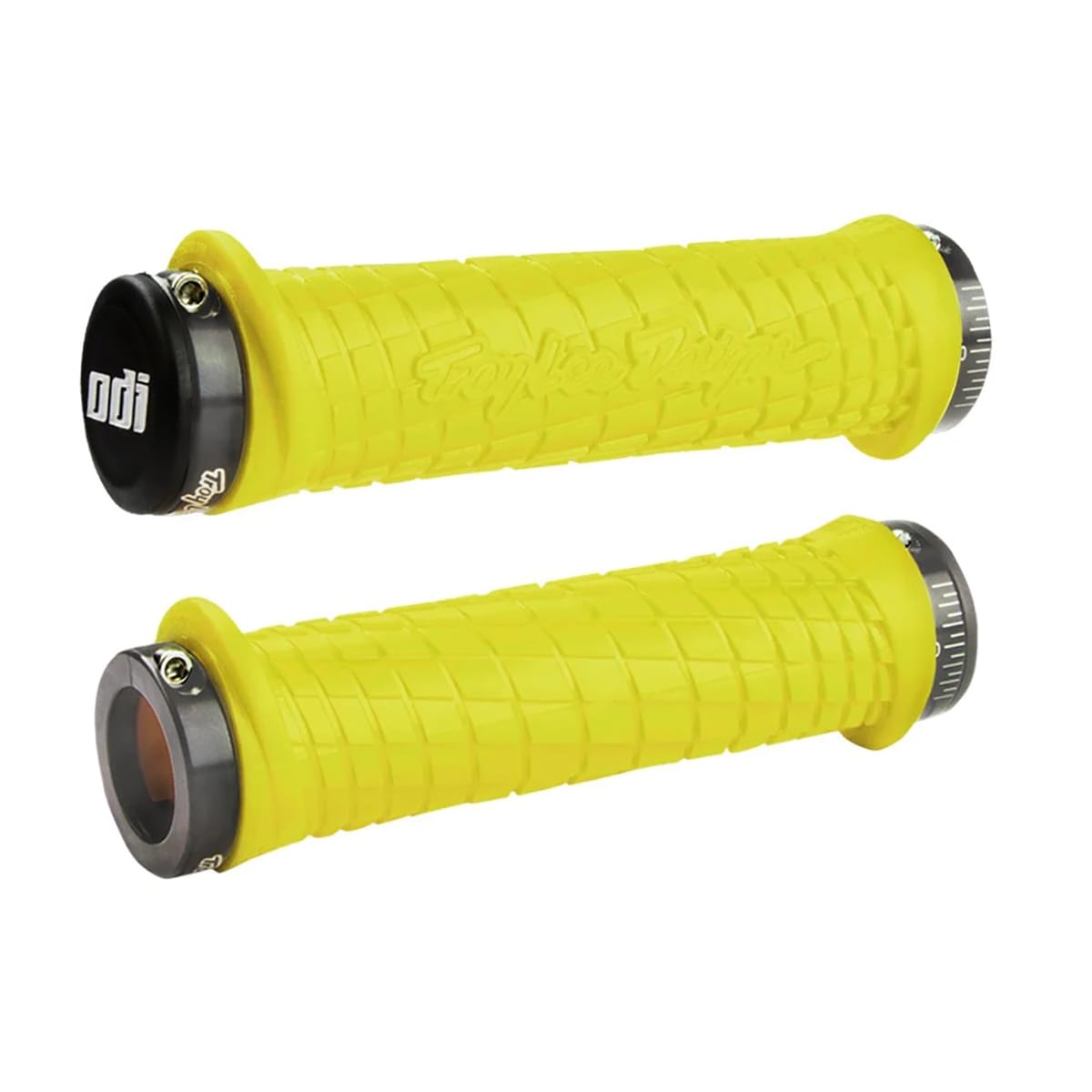 Punhos ODI TROY LEE DESIGNS Lock-On 130 mm Amarelo