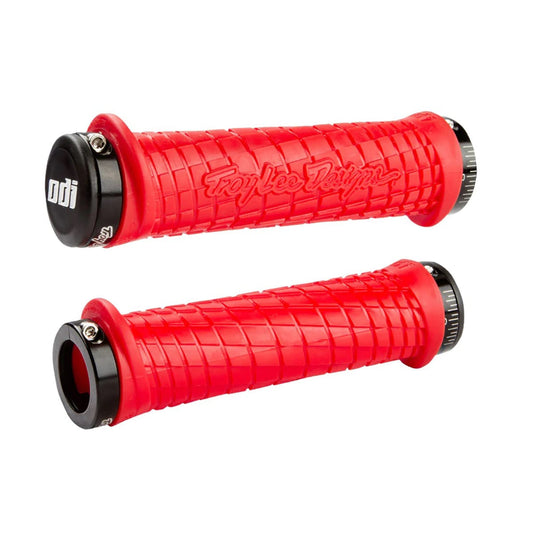 Punhos ODI TROY LEE DESIGNS Lock-On 130 mm Vermelho