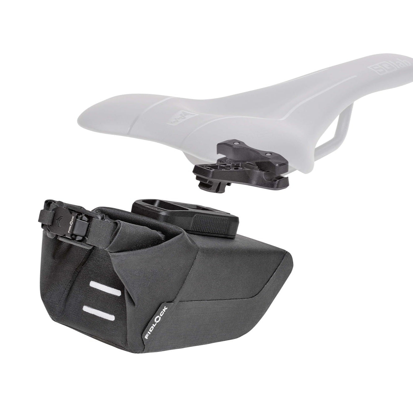 Saco de selim + Suporte FIDLOCK PINCLIP SET Preto