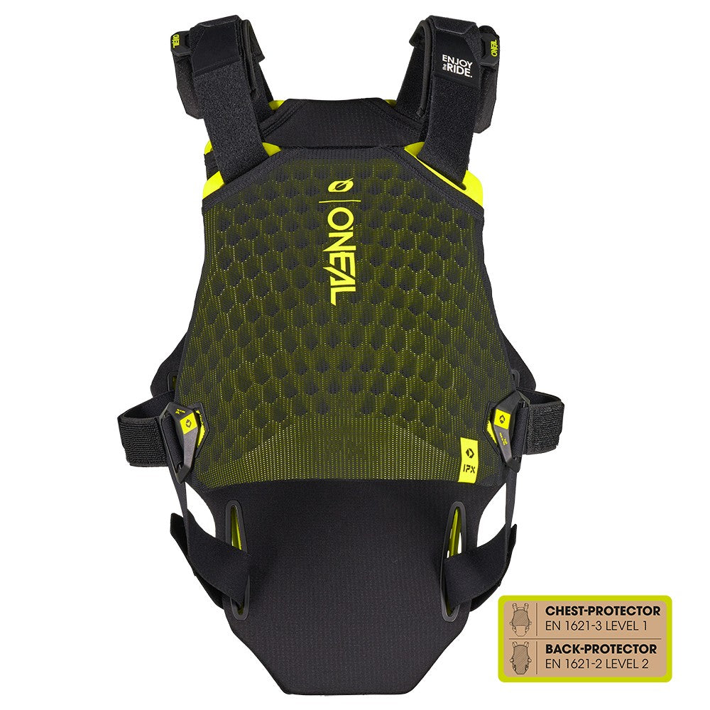 Colete de proteção O'NEAL DIRT FLX preto - vista traseira