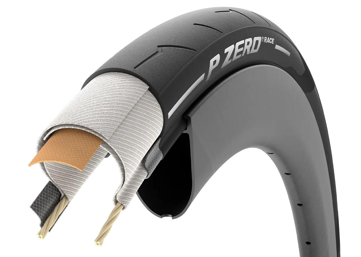 Pneu PIRELLI P ZERO RACE 700c TuboTipo Rosa