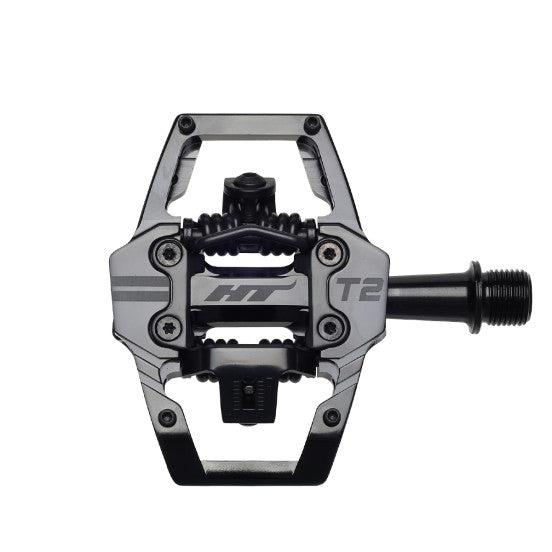 Pedais planos HT COMPONENTS EDNURO T2 Stealth Black