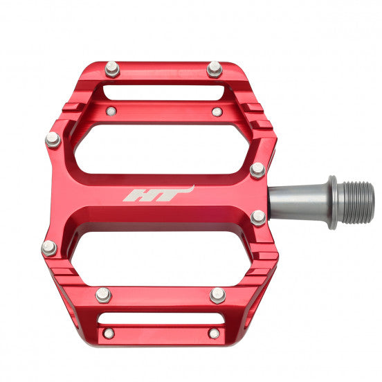 Pedais planos vermelhos HT COMPONENTS AR09