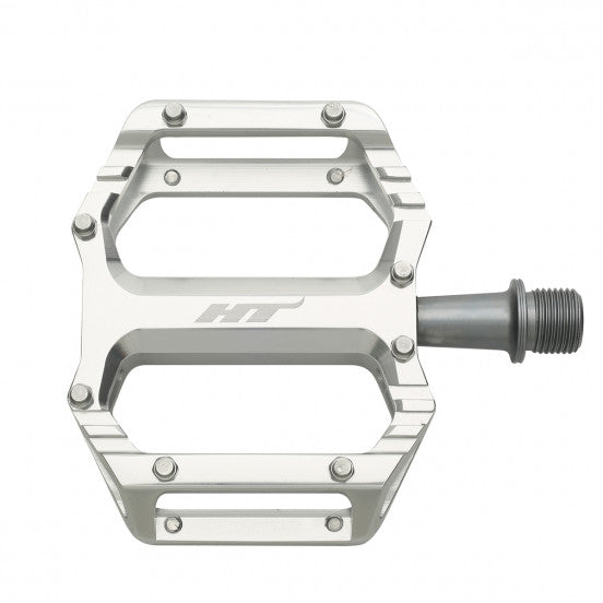 HT COMPONENTS AR09 Pedais planos prateados
