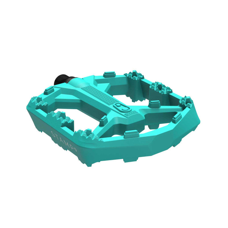 Pedais planos CRANKBROTHERS STAMP 0 Large Turquoise