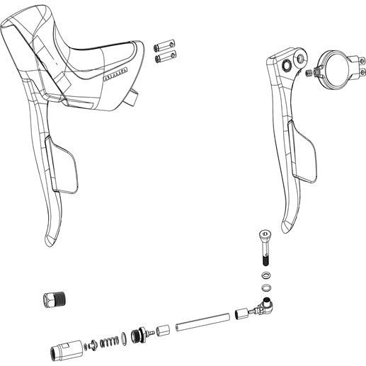 Kit de ligação de mangueira Stealth-A-Magic SRAM rival ETAP AXS HRD
