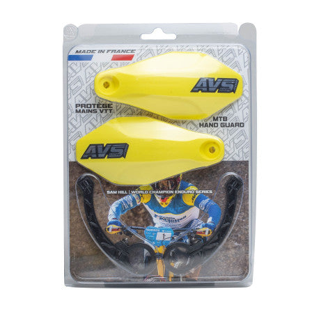 Guarda-mão AVS BASIC (aba de plástico) Amarelo Fluo