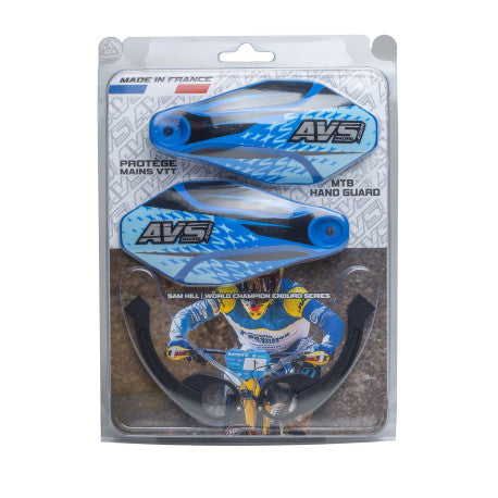 Proteção de mão AVS KIT DECO Alu Leg Azul Escuro/Preto