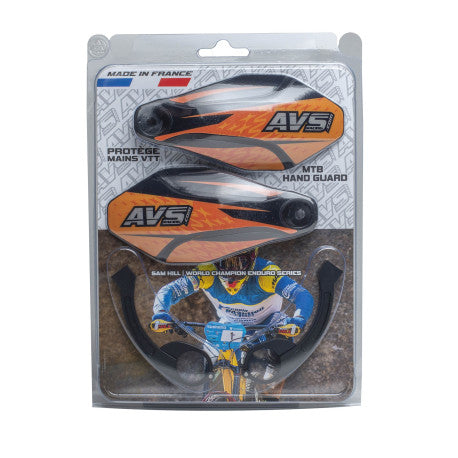 AVS KIT DECO Proteção de Mão Alu Perna Laranja/Preto