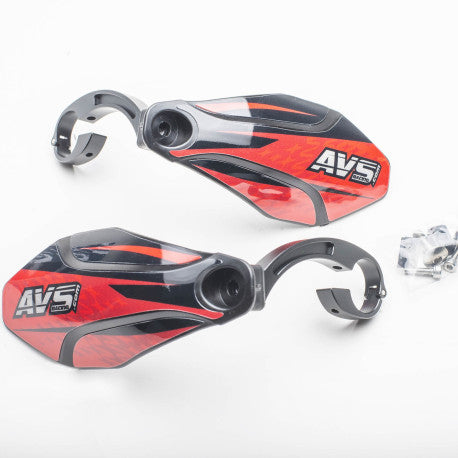 AVS KIT DECO Protetor de Mão Alu Tab Preto/Vermelho