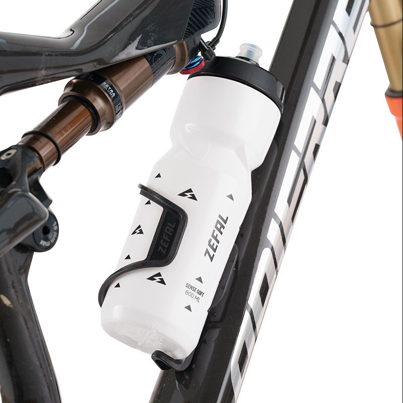 ZEFAL PULSE S2 Suporte para garrafas em carbono reto Preto