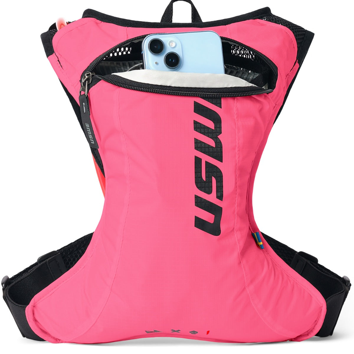Saco de hidratação cor-de-rosa USWE RACE 2.0 2 L