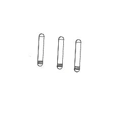 Chavetas de latão para espigão de selim ROCKSHOX REVERB XPLR 27,2 mm AXS (2022), tamanho 1 (x12)