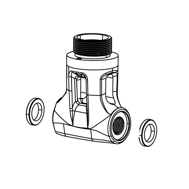 Fixação inferior simétrica do amortecedor ROCKSHOX DELUXE THRUAKTIV A1 (2017-2020)
