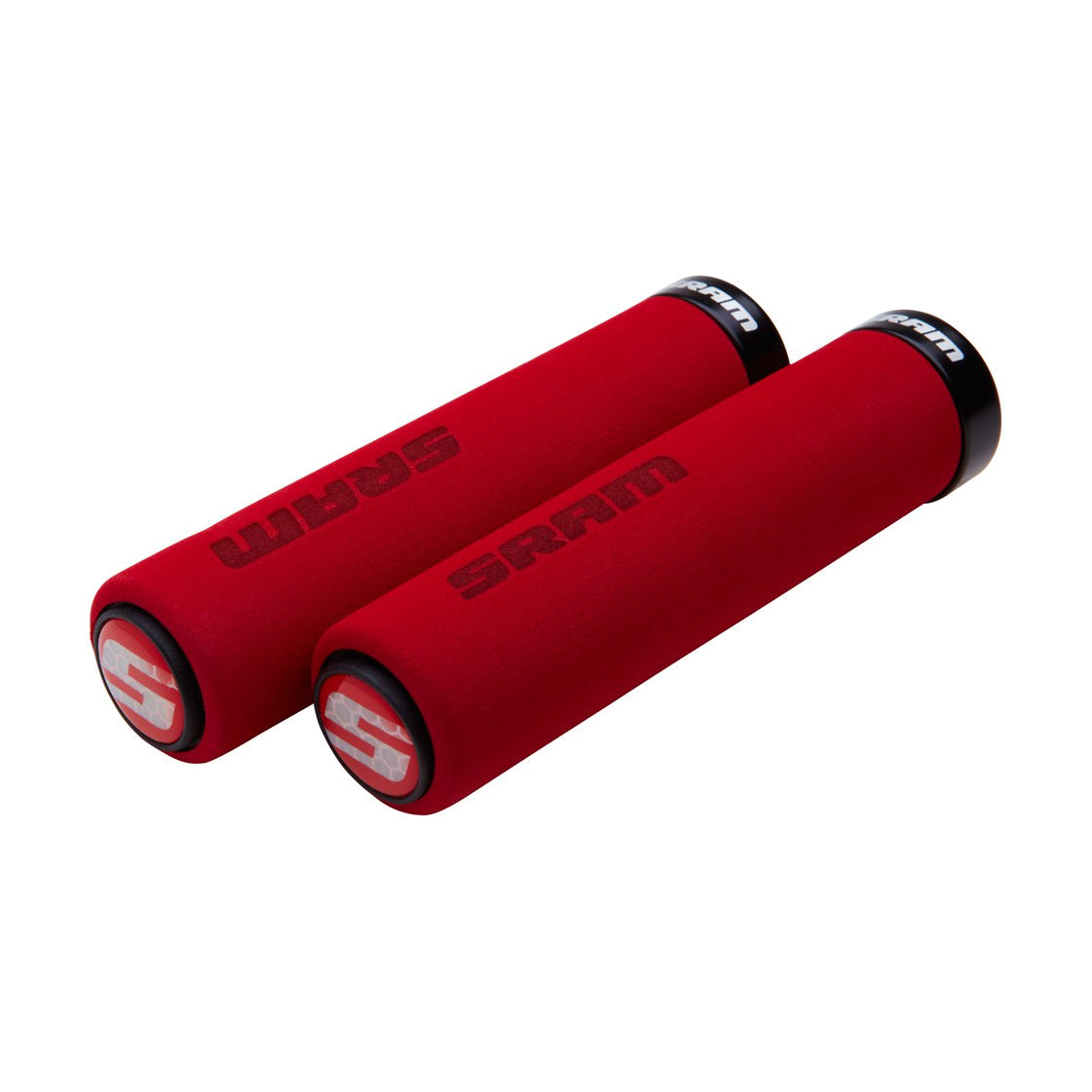 Grips SRAM FOAM Lock-On 129mm Vermelho