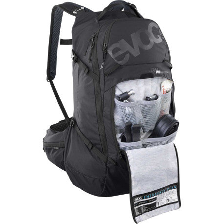 Mochila com Dorsal EVOC TRAIL PRO BLACKLINE 26 L Preto