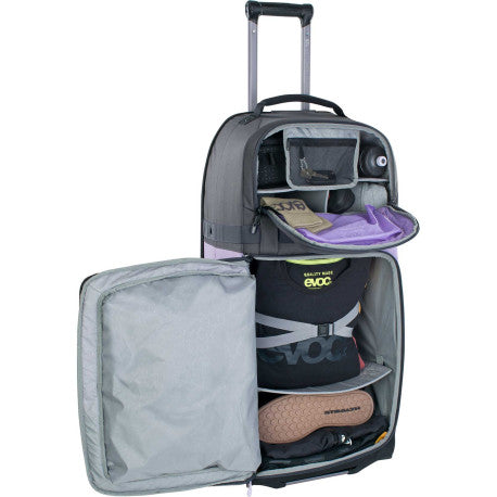 Saco de viagem EVOC WORLD TRAVELLER 125 L Preto/Púrpura