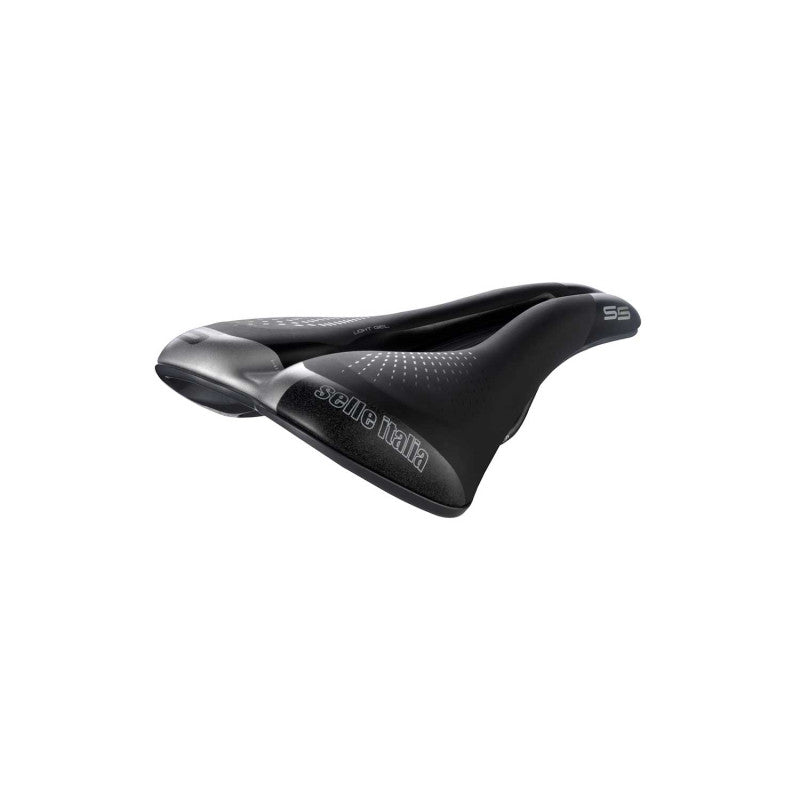 Selim SELLE ITALIA S 5 LADY SUPERFLOW L para mulher, com trilhos, preto