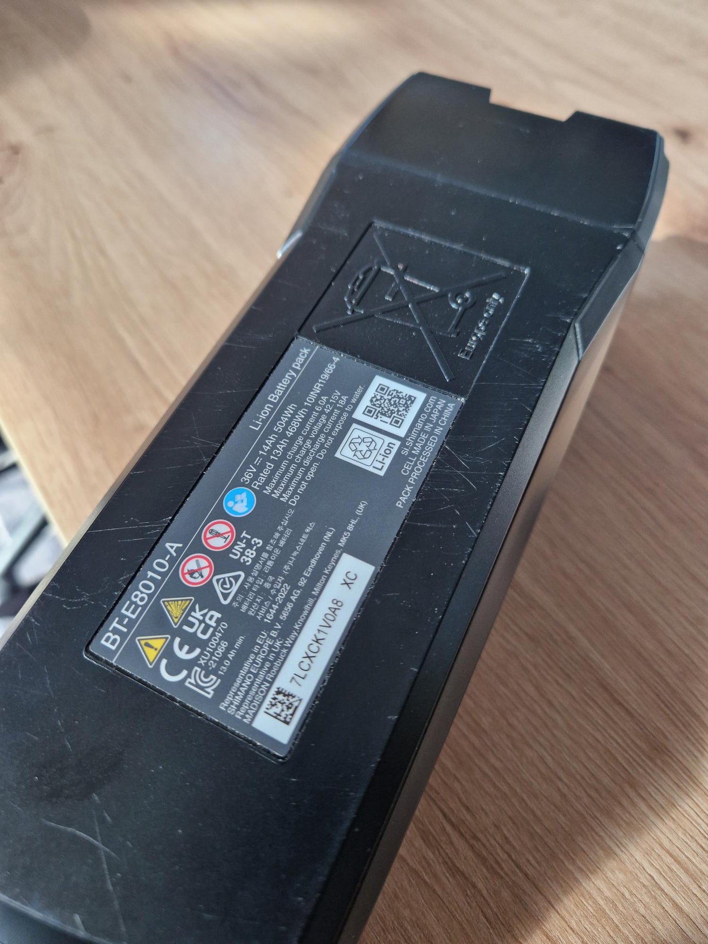 Canto das Ofertas: Bateria Externa SHIMANO BT-E8010 (504 Wh) 1.ª Geração