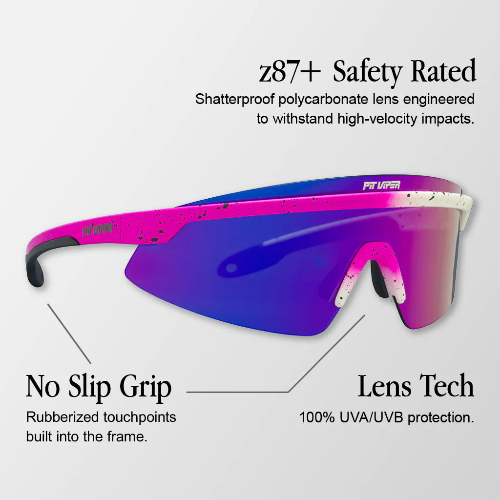 Óculos de proteção PIT VIPER THE DOMESTIQUE SKYSURFER Rosa/Violeta