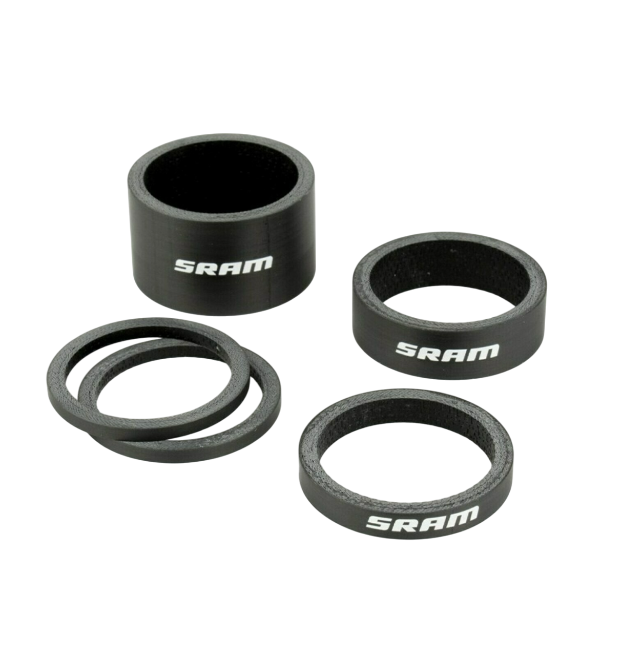 Espaçadores de cabeça em carbono SRAM Preto/Branco