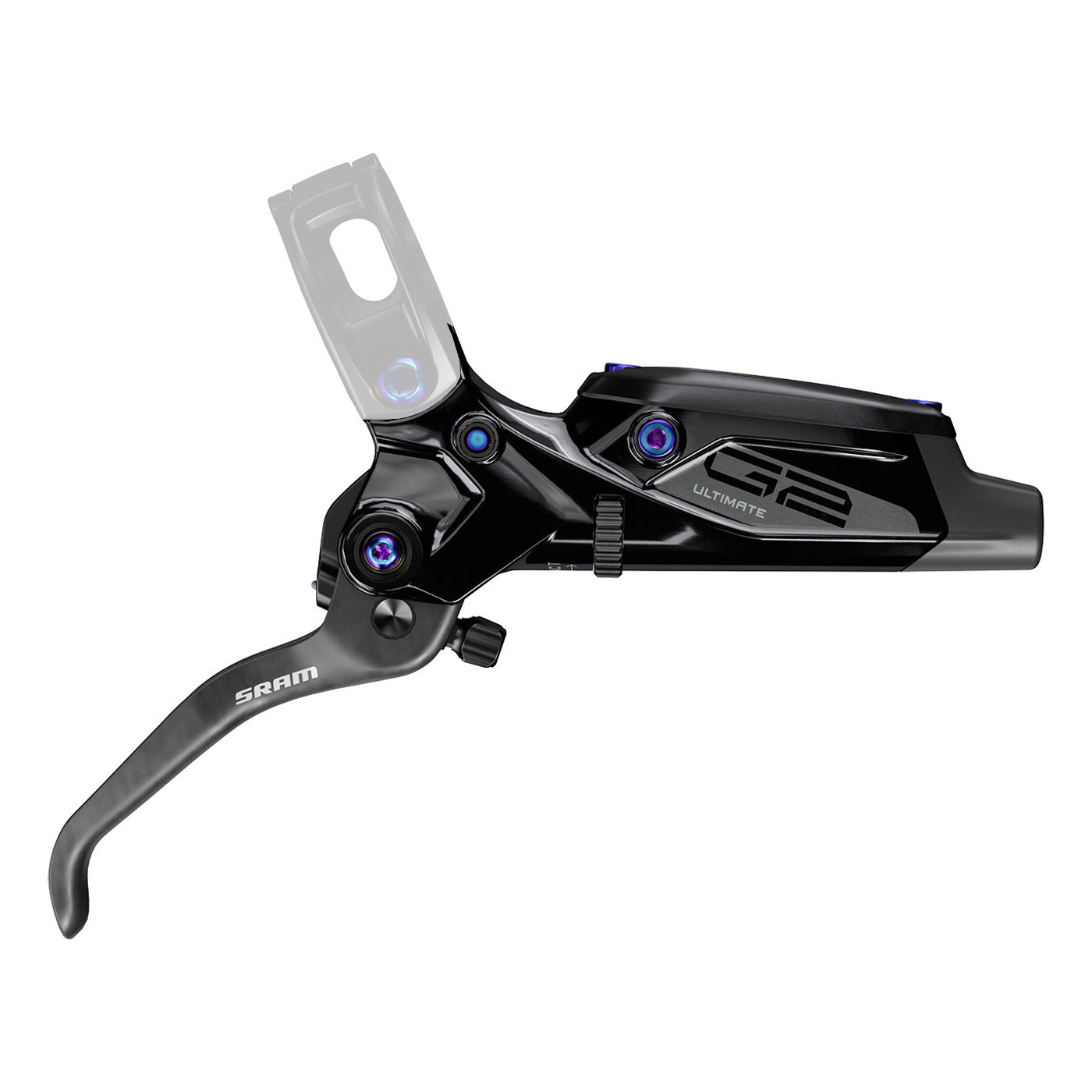 Alavanca Completa SRAM G2 Ultimate (A2) Preto Brilhante Hardware Rainbow #11.5018.052.011